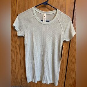 lululemon athletica Swiftly Pointelle Short Sleeve - Heathered Oasis